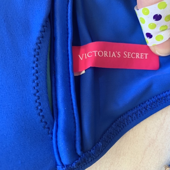 womens S ? Victoria Secret swim top bikini blue - Picture 4 of 5